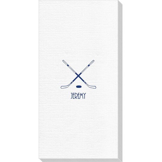 Double Hockey Sticks Deville Guest Towels