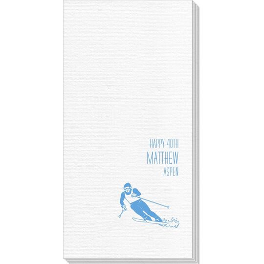 Skier  on the Slopes Deville Guest Towels