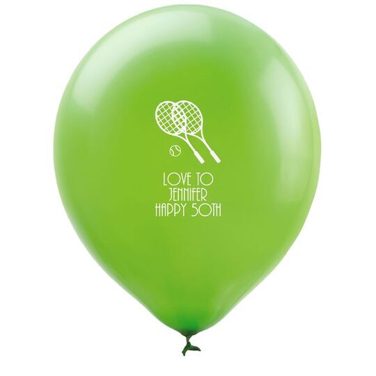 Doubles Tennis Latex Balloons