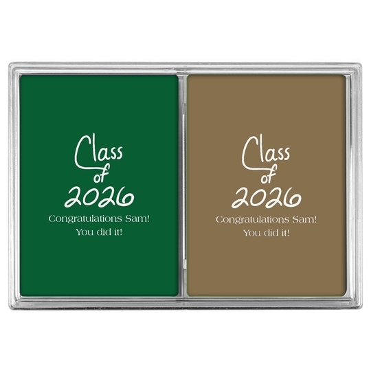 Fun Class of Calligraphy Double Deck Playing Cards