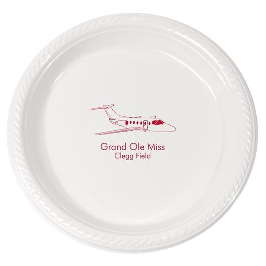 Executive Jet Plastic Plates