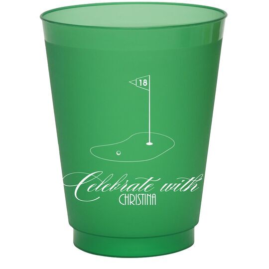 18th Hole Colored Shatterproof Cups