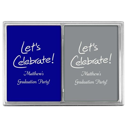 Fun Let's Celebrate Double Deck Playing Cards