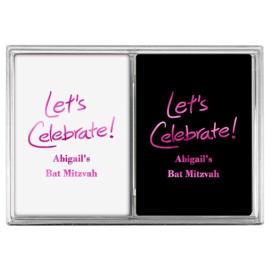 Fun Let's Celebrate Double Deck Playing Cards