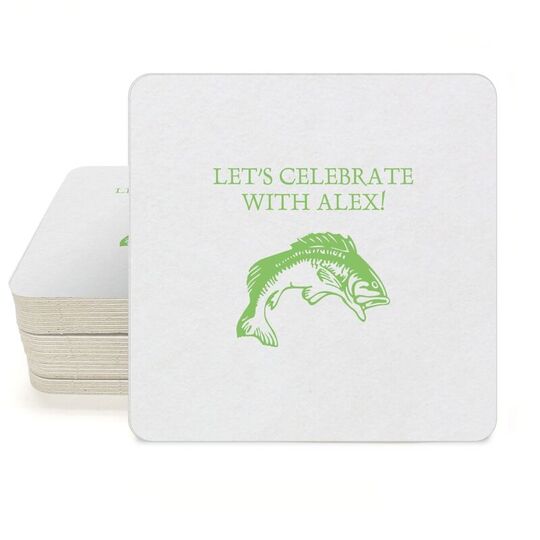 Big Fish Square Coasters