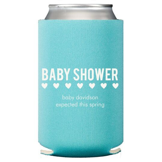 Baby Shower with Hearts Collapsible Huggers