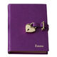 Personalized Heart Locked Leather Diary Image 4 of 4