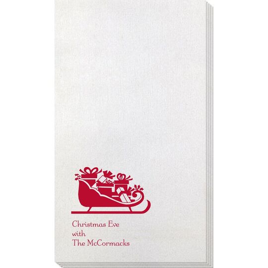 Victorian Sleigh with Presents Bamboo Luxe Guest Towels