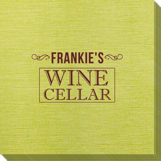 Vintage Wine Cellar Bamboo Luxe Napkins
