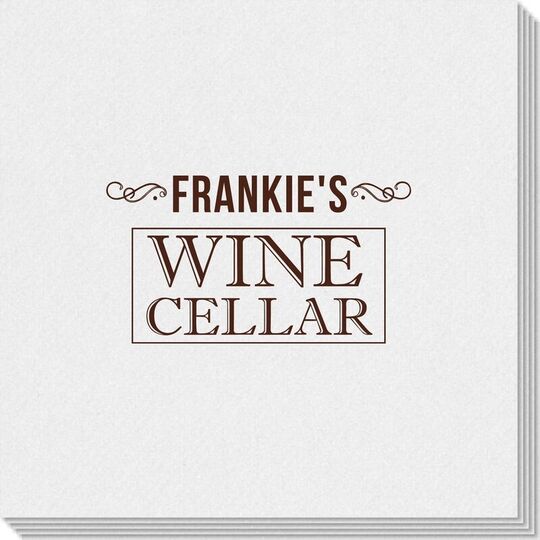 Vintage Wine Cellar Linen Like Napkins