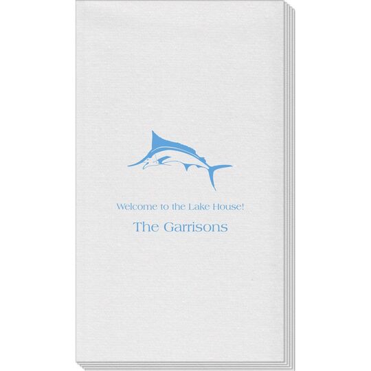 Swordfish Linen Like Guest Towels