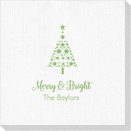 Starred Christmas Tree Deville Napkins