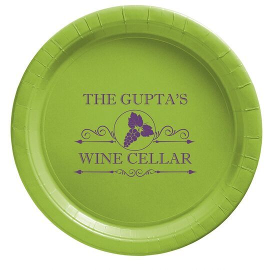 Wine Cellar Paper Plates