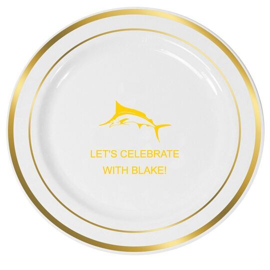 Swordfish Premium Banded Plastic Plates