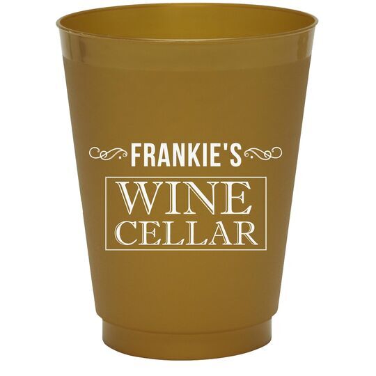 Vintage Wine Cellar Colored Shatterproof Cups
