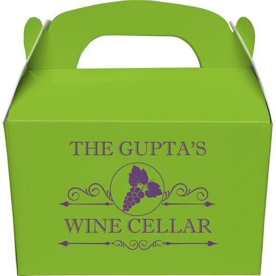 Wine Cellar Gable Favor Boxes