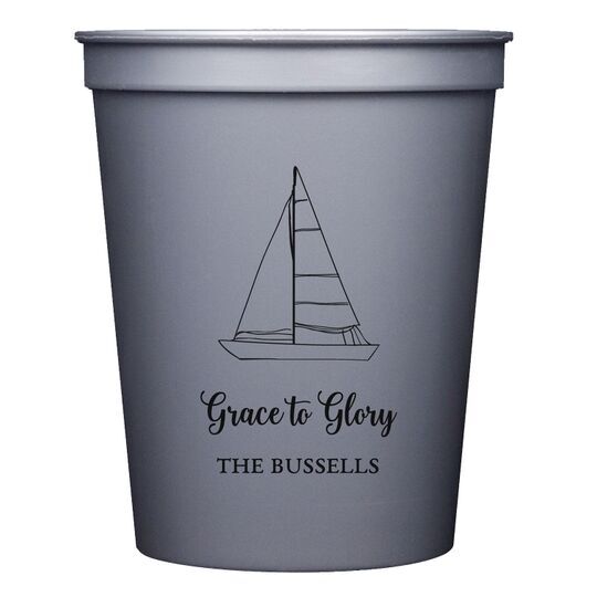 Sailboat Stadium Cups