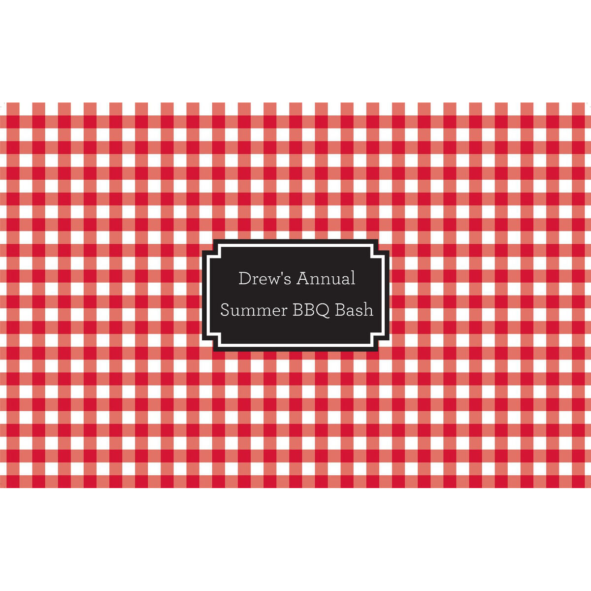 100 RED GINGHAM PAPER PLACEMATS FREE SHIPPING 