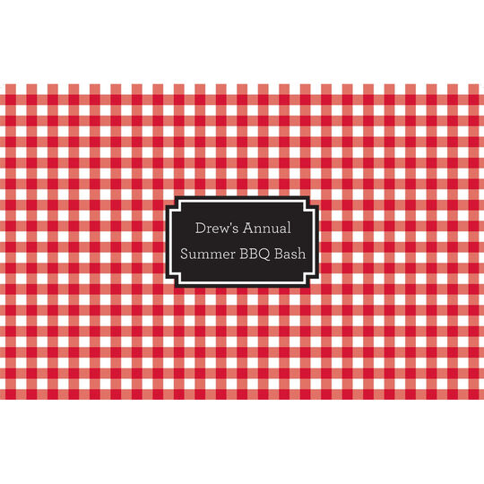 Red Gingham Check Placemats