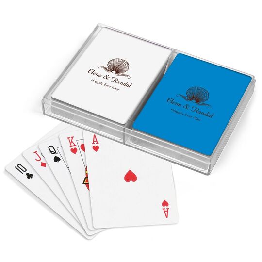 Graceful Seashell Double Deck Playing Cards