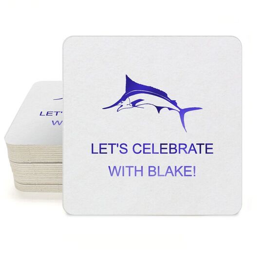 Swordfish Square Coasters