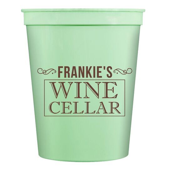 Vintage Wine Cellar Stadium Cups