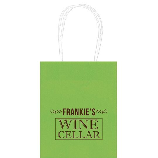 Vintage Wine Cellar Mini Twisted Handled Bags