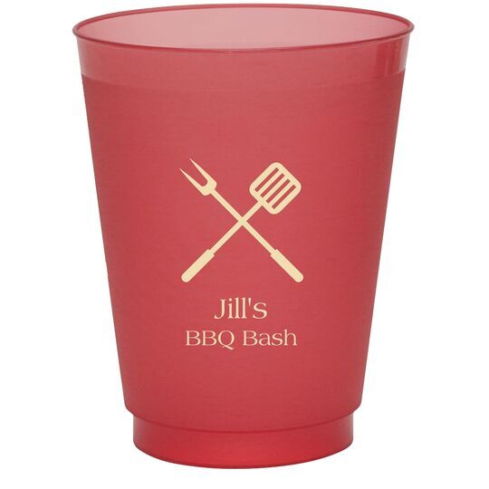 BBQ Utensils Colored Shatterproof Cups