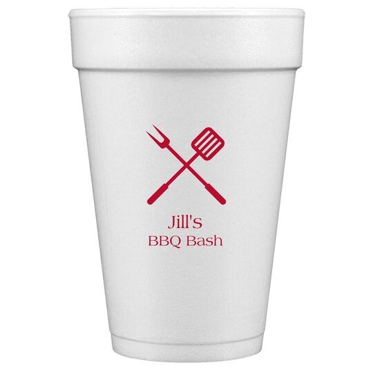 BBQ Utensils Styrofoam Cups