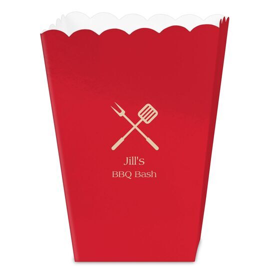 BBQ Utensils Mini Popcorn Boxes