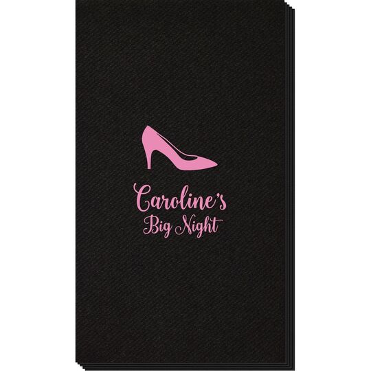 High Heeled Shoe Linen Like Guest Towels