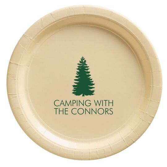 Pine Tree Paper Plates