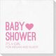 Baby Shower with Heart Deville Napkins Image 1 of 2