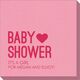 Baby Shower with Heart Linen Like Napkins Image 1 of 2