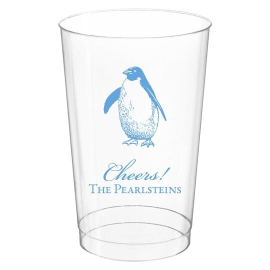 Penguin Clear Plastic Cups