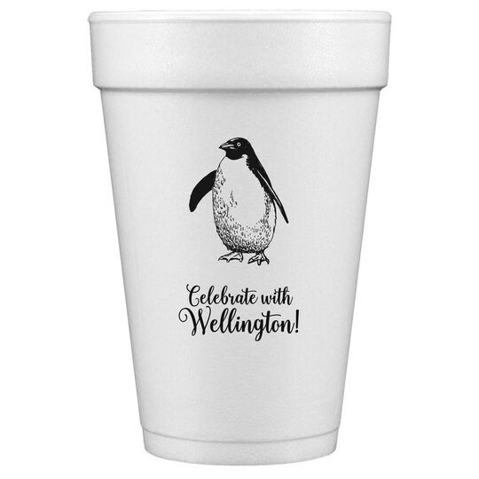 Penguin Styrofoam Cups