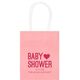 Baby Shower with Heart Mini Twisted Handled Bags Image 1 of 2