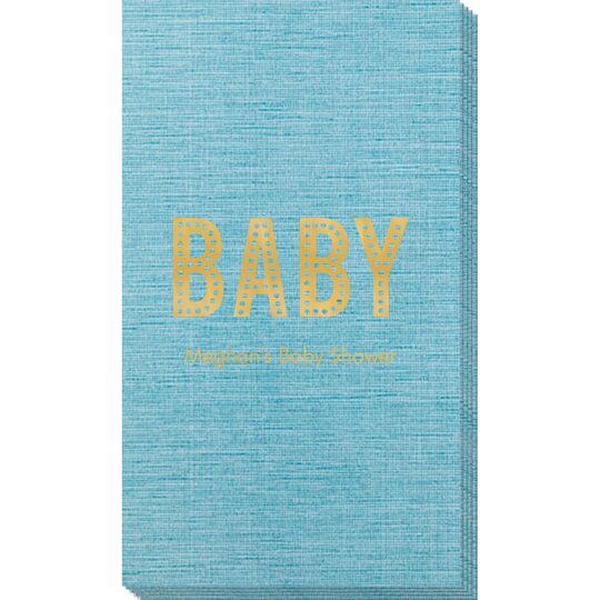 Polka Dot Baby Bamboo Luxe Guest Towels