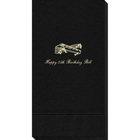 Musical Keyboard Guest Towels