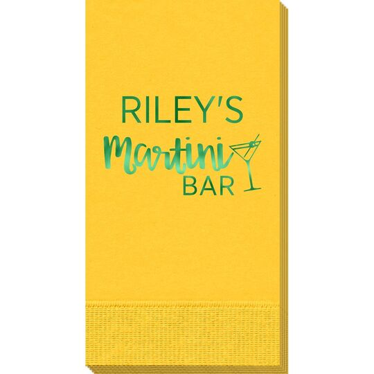 Modern Martini Guest Towels