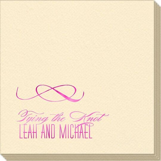 Knot Scroll Linen Like Napkins