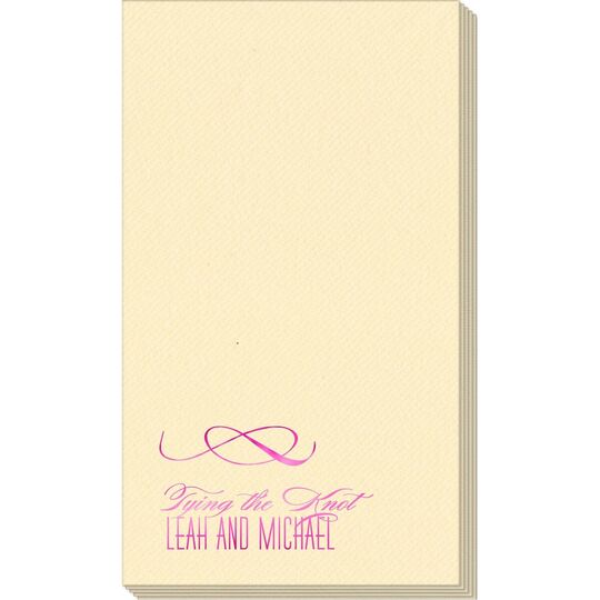 Knot Scroll Linen Like Guest Towels