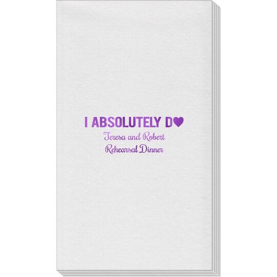 I Absolutely Do Linen Like Guest Towels