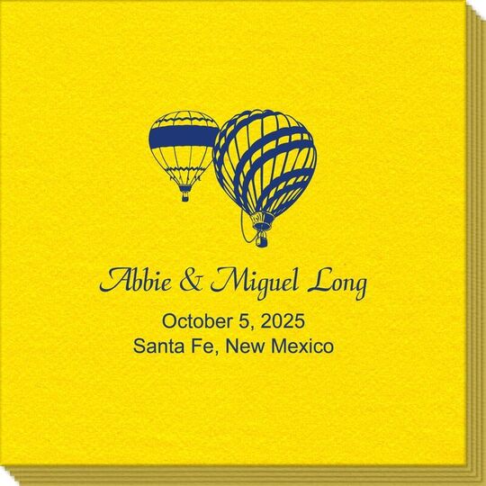 Hot Air Balloon Linen Like Napkins