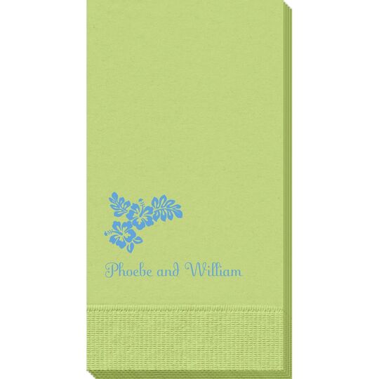 Hibiscus Flowers Guest Towels