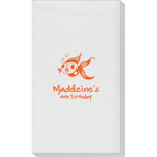 Goldfish Linen Like Guest Towels
