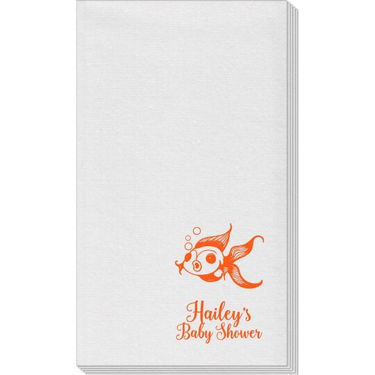 Goldfish Linen Like Guest Towels