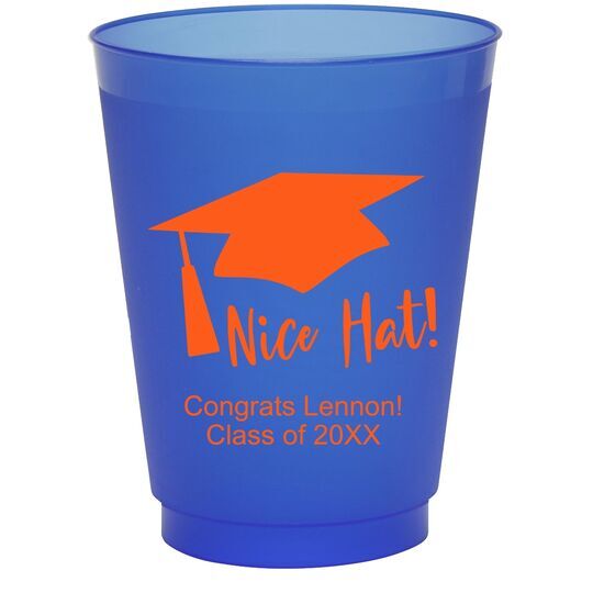 Nice Hat Colored Shatterproof Cups