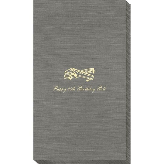 Musical Keyboard Bamboo Luxe Guest Towels