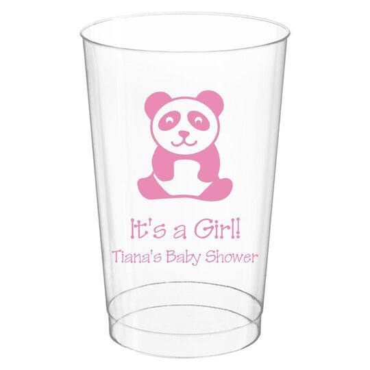 Panda Bear Clear Plastic Cups